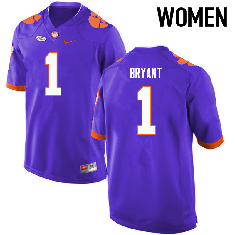 Women Clemson Tigers #1 Martavis Bryant College Football Jerseys-Purple